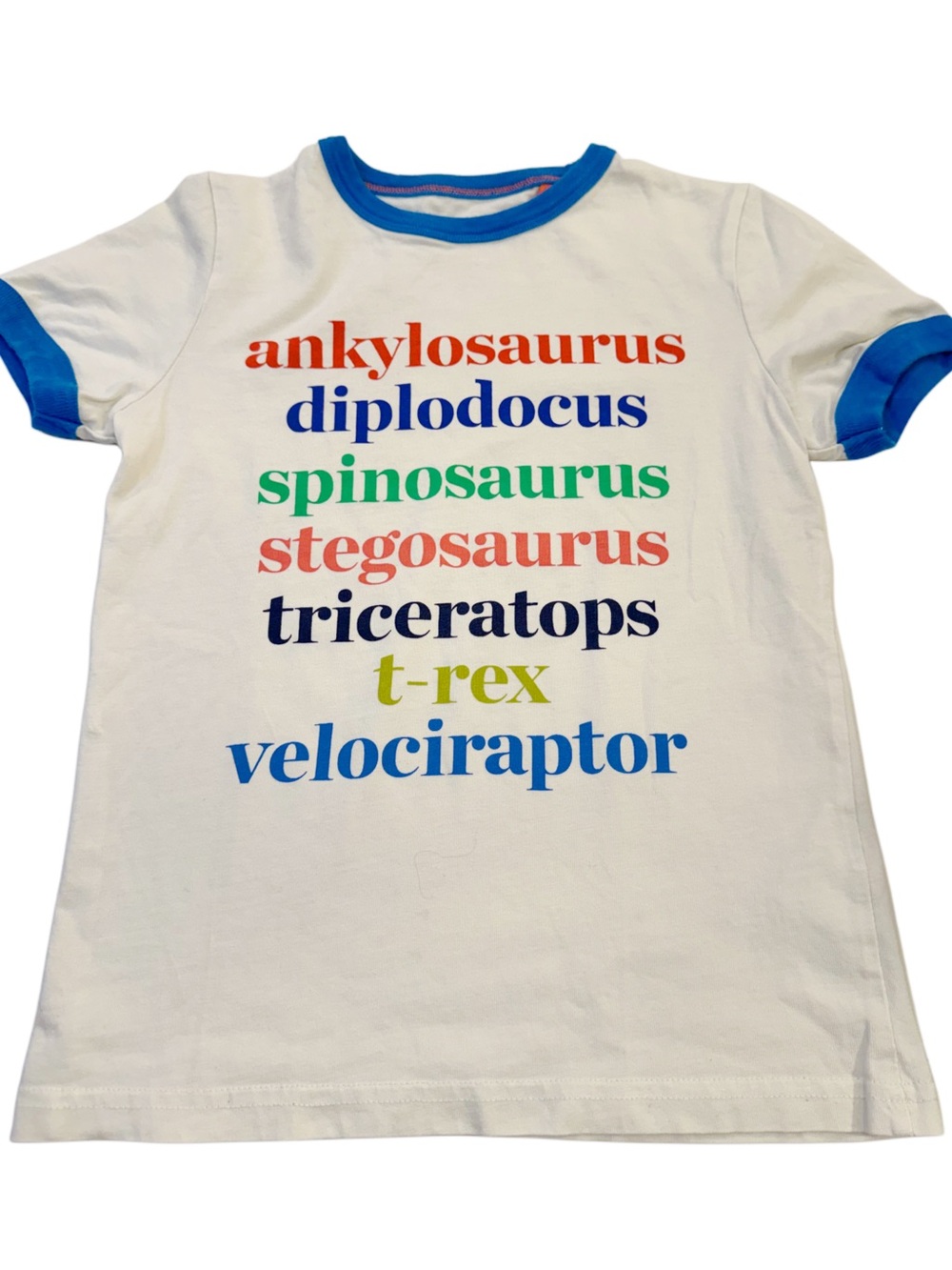 Mini Boden Dinosaur List Shirt